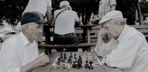 高齢者のチェス